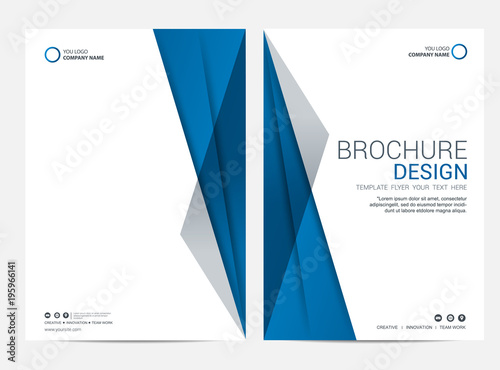 Brochure template flyer design vector background