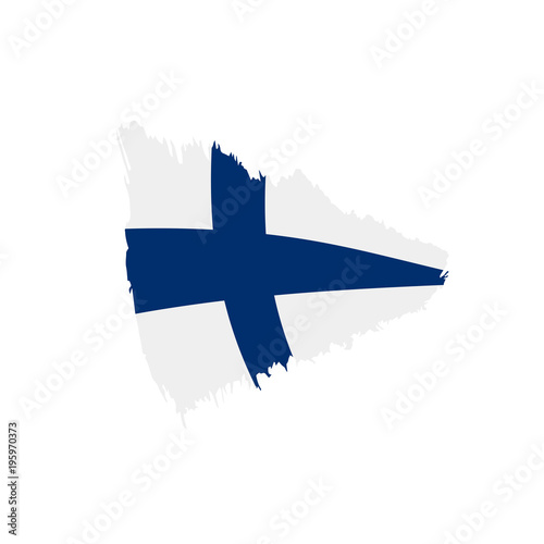 Finland flag, vector illustration