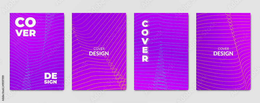 Vivid abstract violet backgrounds. Set of modern cover design templates Vivid abstract violet backgrounds. Set of modern cover design templates
