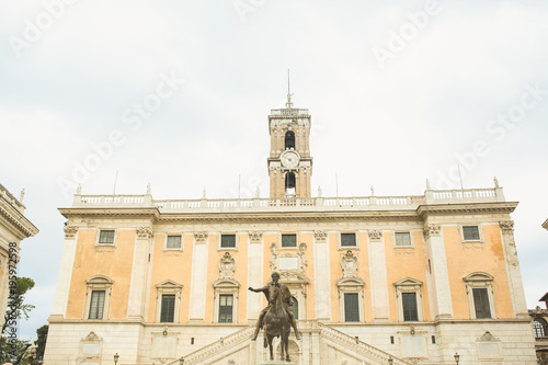 Capitoline hill landmark square in Rome