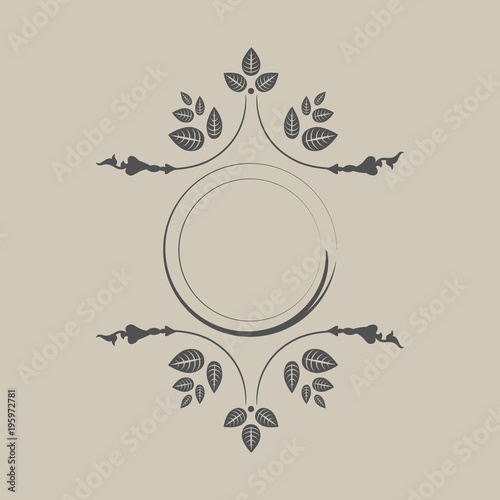 Vintage vector vignette