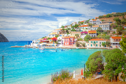 Assos village in Kefalonia, Greece