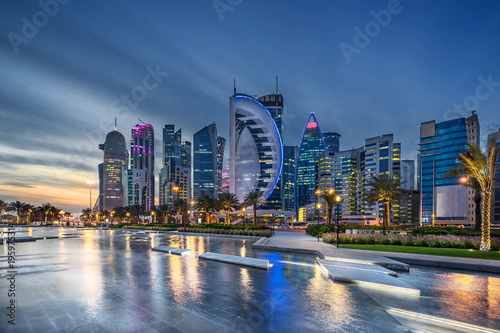 West Bay on the Corniche in Doha Qatar photo