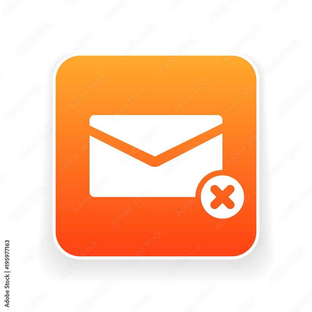 3325894 Email icon with cancel sign. Email icon and close, delete, remove concept