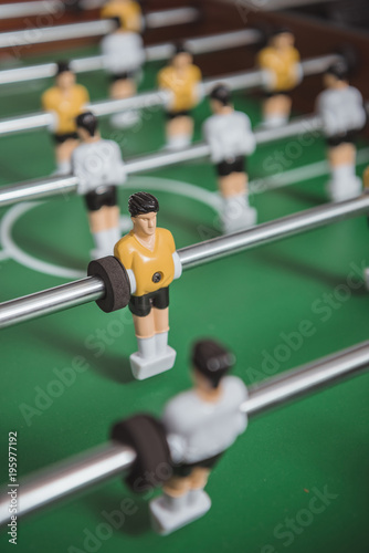 close up of table soccer with football players silhouettes © LIGHTFIELD STUDIOS