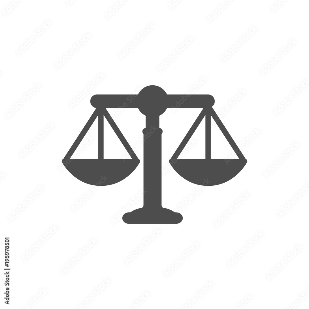Justice scale symbol. vector illustration Justice scale symbol. vector illustration