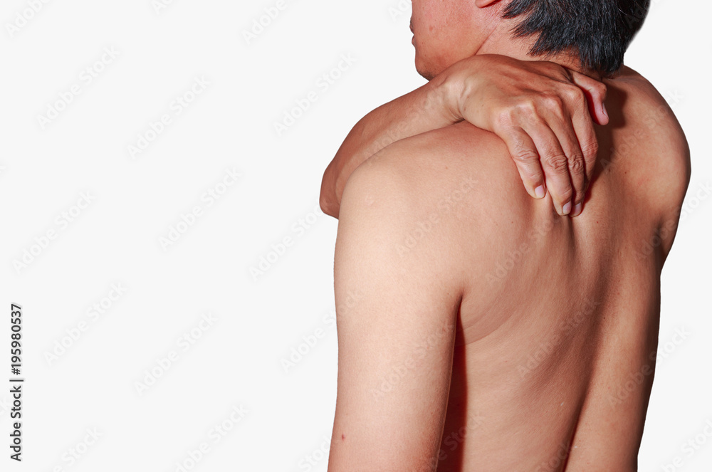 Back muscle pain and shoulder with health problems of Office Syndrome Back muscle pain and shoulder with health problems of Office Syndrome