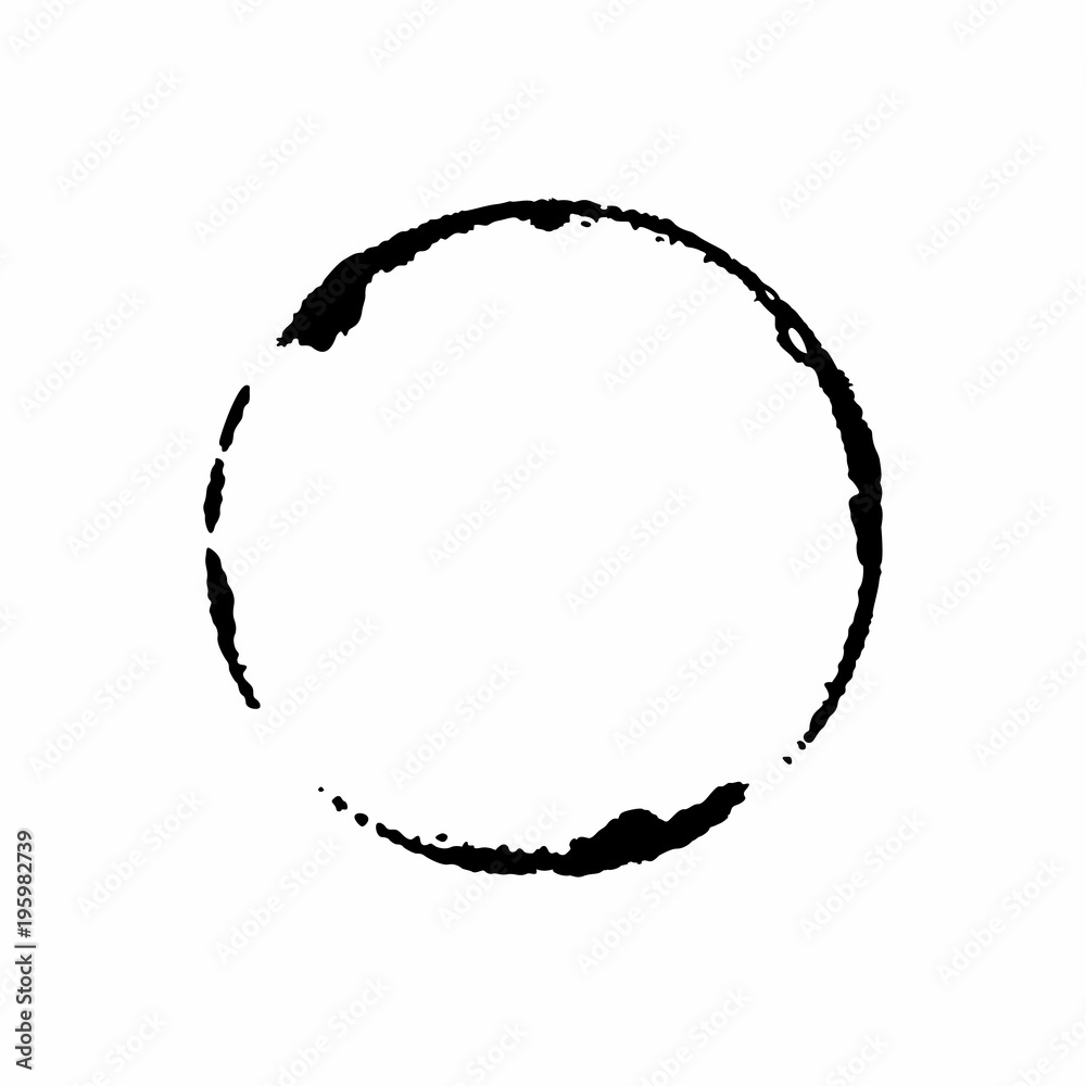 Ink circle on white background 05 Ink circle on white background 05