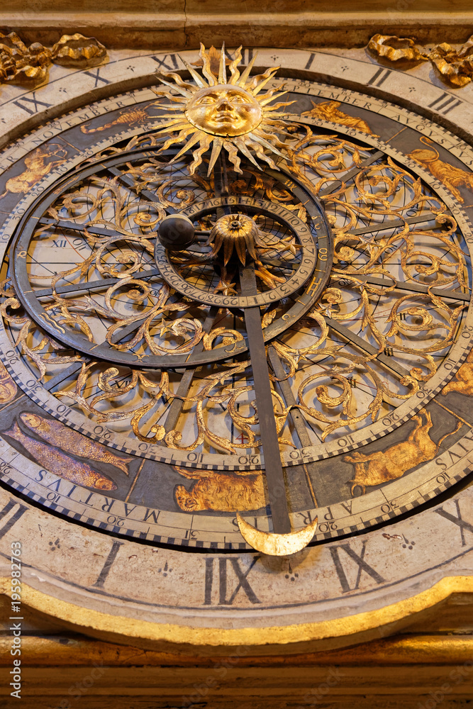 Cadran de l'Horloge Astronomique de Lyon 