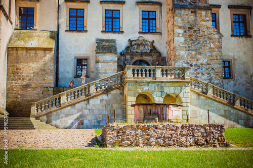 Fototapeta Naklejka Na Ścianę i Meble -  View of Nowy Wisnicz castle, Poland