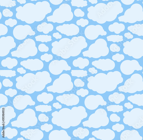 Clouds seamless pattern