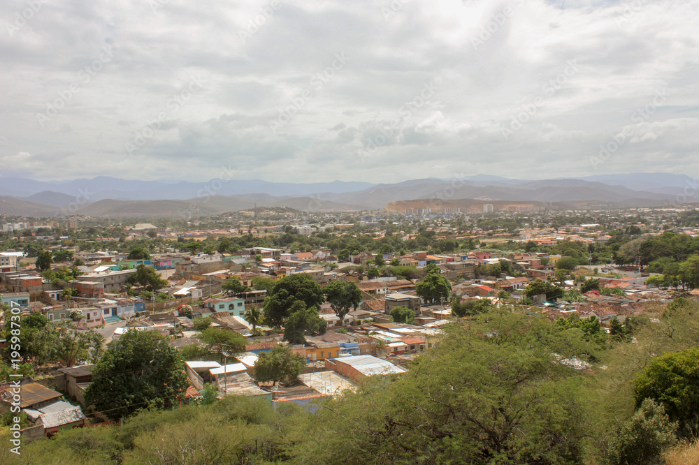 view from castle to Cumana city
