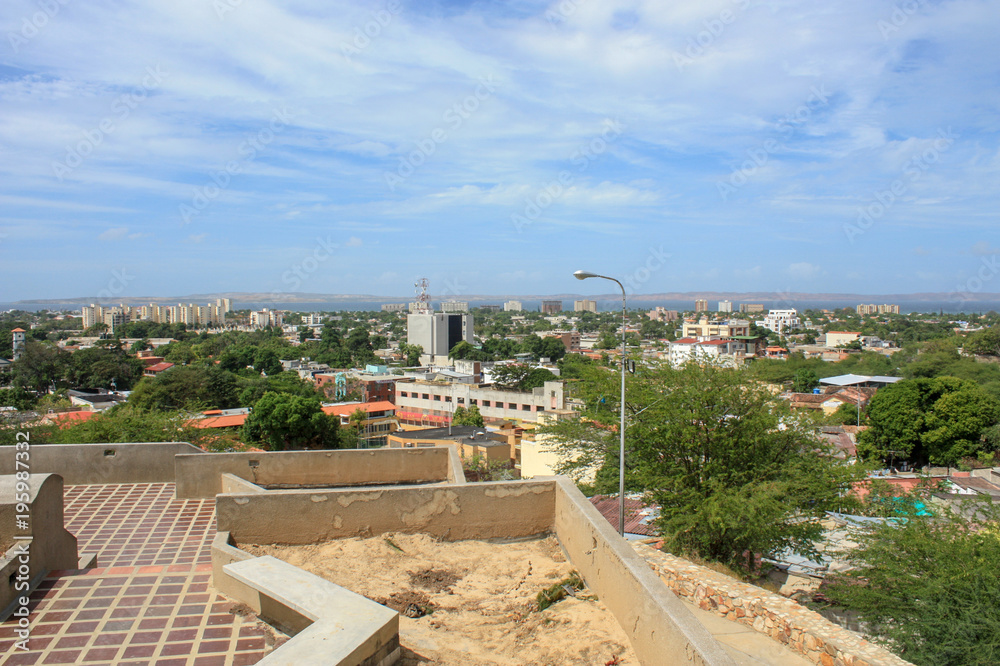 view from Cumana castle to the sea
