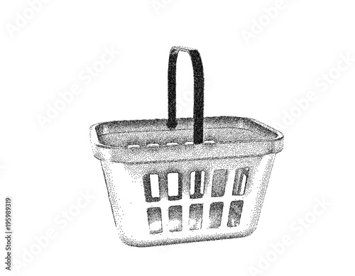 Shopping basket. Isolated o...