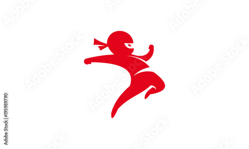 Ninja Kids Character Logo