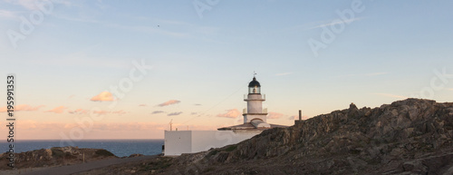 Lighthouse of the Cap de Creus Natural Park, the westernmost point of Spain, where the sun first rises. photo