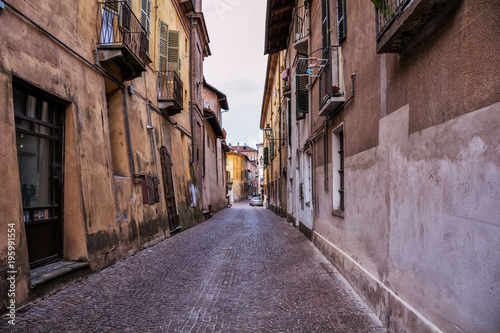 on the streets of Saluzzo  Italy