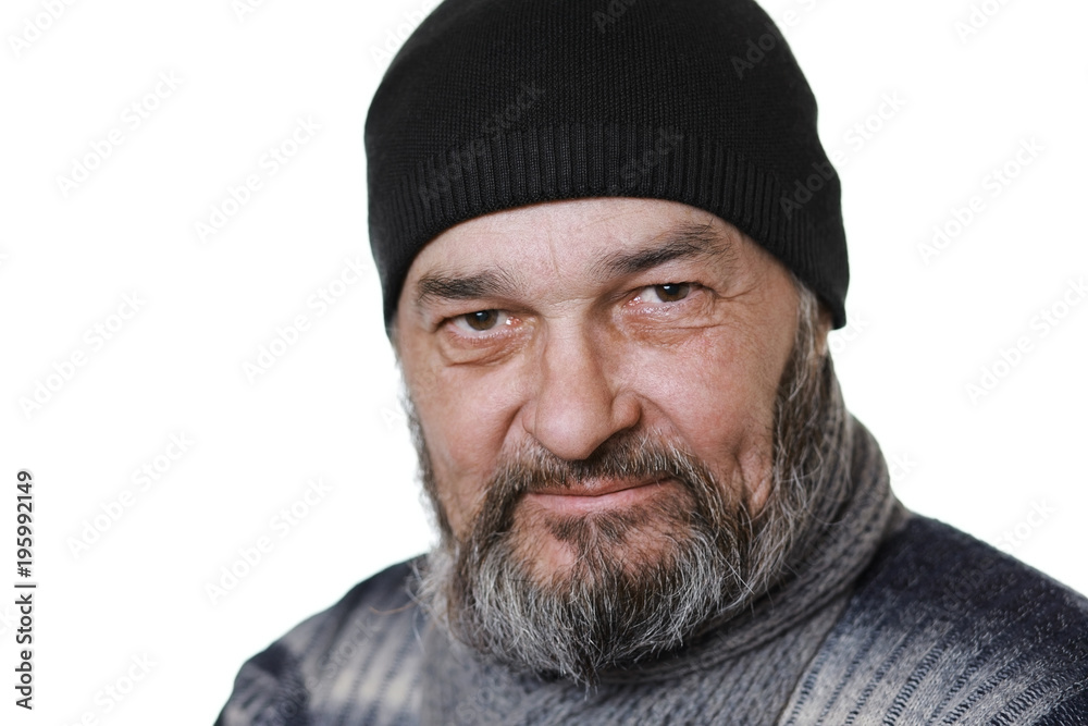 Real man on white Real man on white