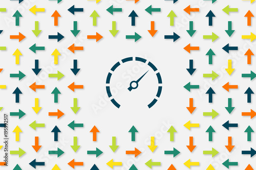Wallpaper Pfeile - Tachometer