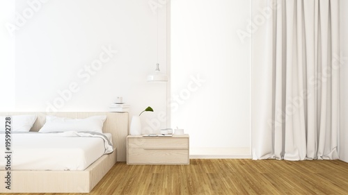 Bedroom Interior Japanese minimal style -3D rendering decoration © Jitakorn