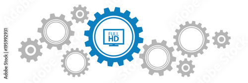 Zahnräder Banner - Full HD
