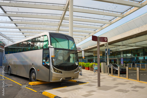 Bus airport terminal. Singapore
