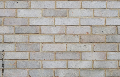 Stone Brick Wal as background or texture , white gray color.