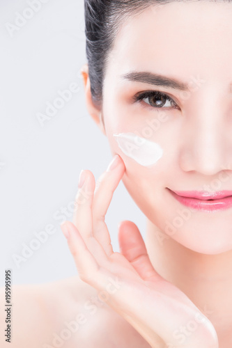 woman beauty skin care concept