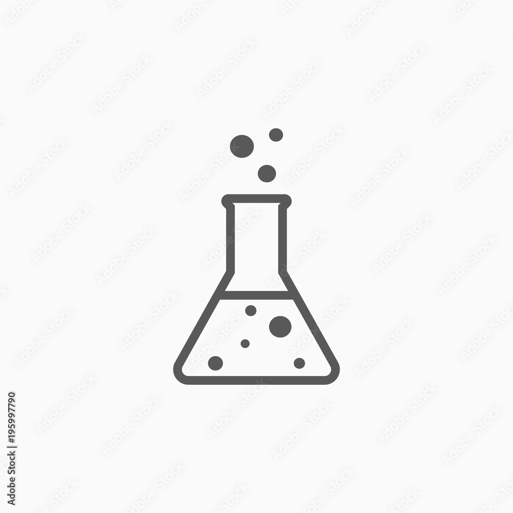 test tube, flask icon test tube, flask icon