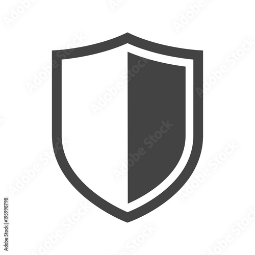 Vector shield icon. Security vector icon collection. Protection logo, shield. Сryptocurrency protection sign. Reliability crypto wallet. Crypto currency security web button. Interface design element. photo