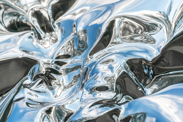 Curved abstract metallic background, texture