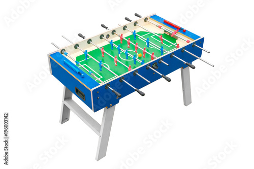 Football table on a white background. Isolated photo