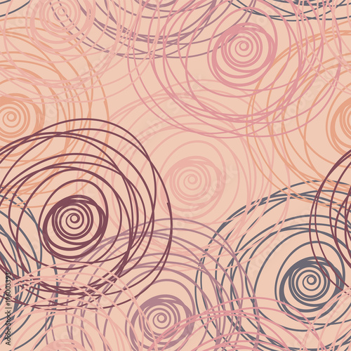 Abstract doodles seamless pattern