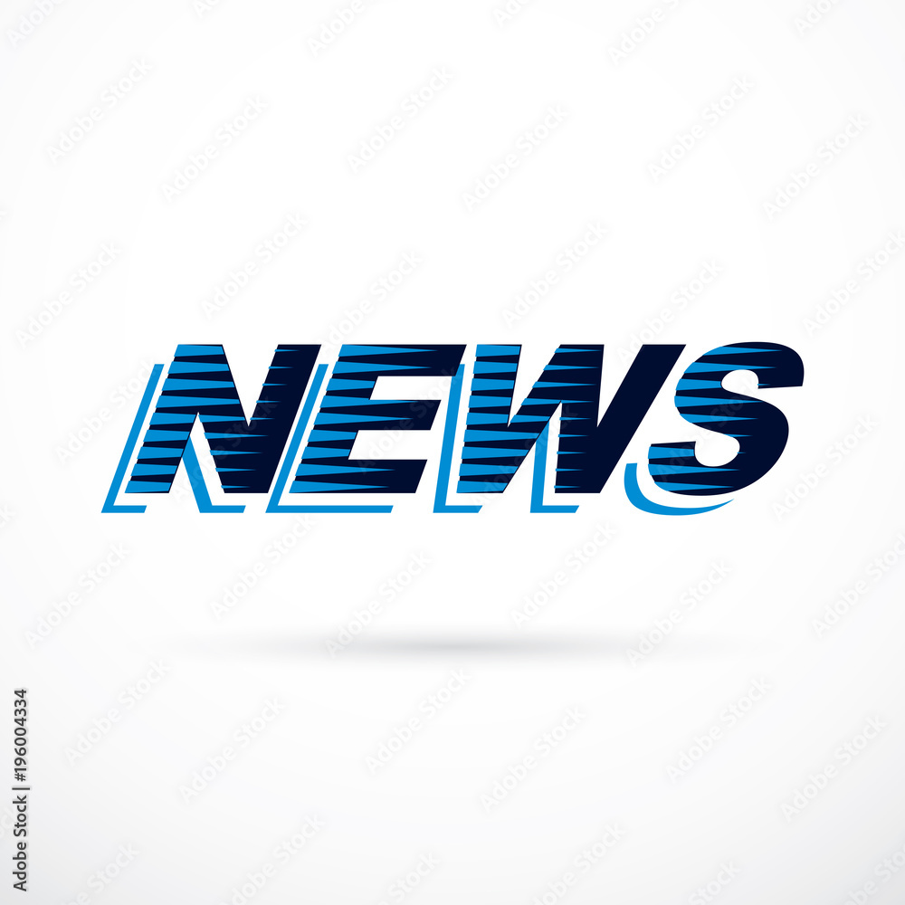News inscription, vector illustration. Public relations concept. News inscription, vector illustration. Public relations concept.
