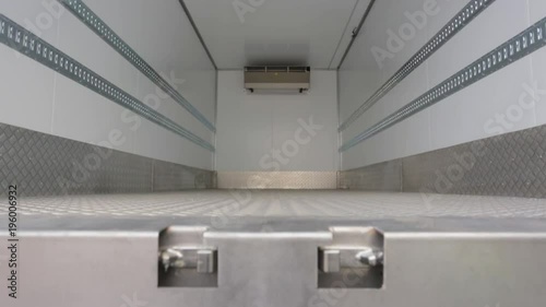 Interior of refregirator truck