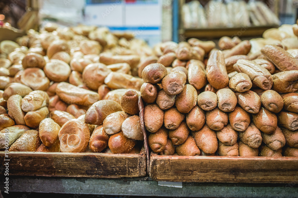 fresh bread in Jerusalem, Israel