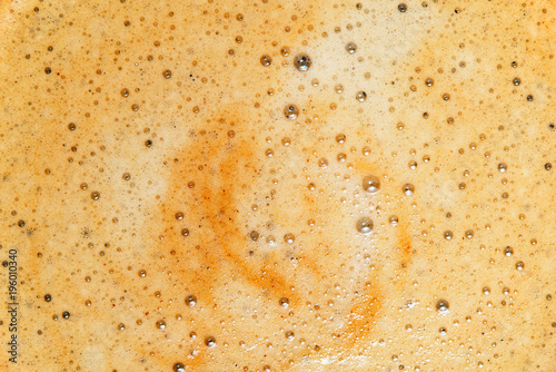 Close-up of coffee froth as background