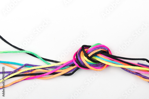 Rope Knot on White Background
