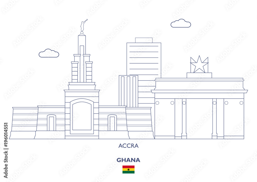 Accra City Skyline, Ghana