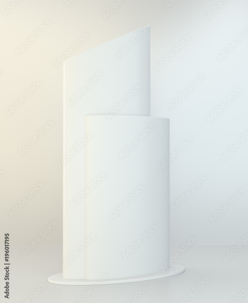 Street billboard poster stand. Advertising screen. 3d illustration Street billboard poster stand. Advertising screen. 3d illustration