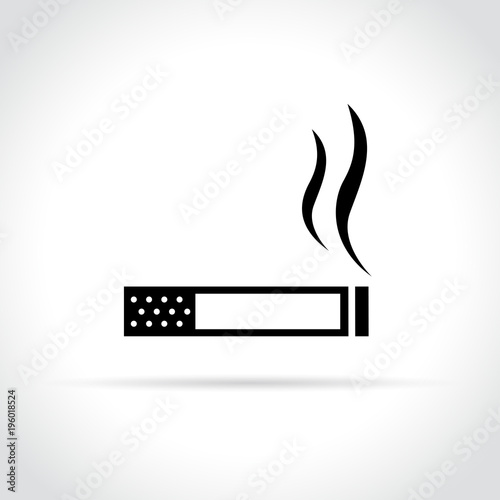 cigarette icon on white background