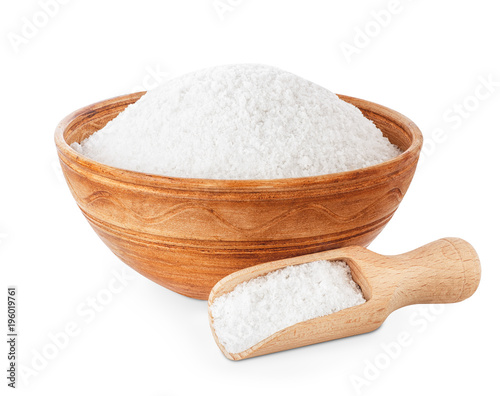 salt in bowl and scoop