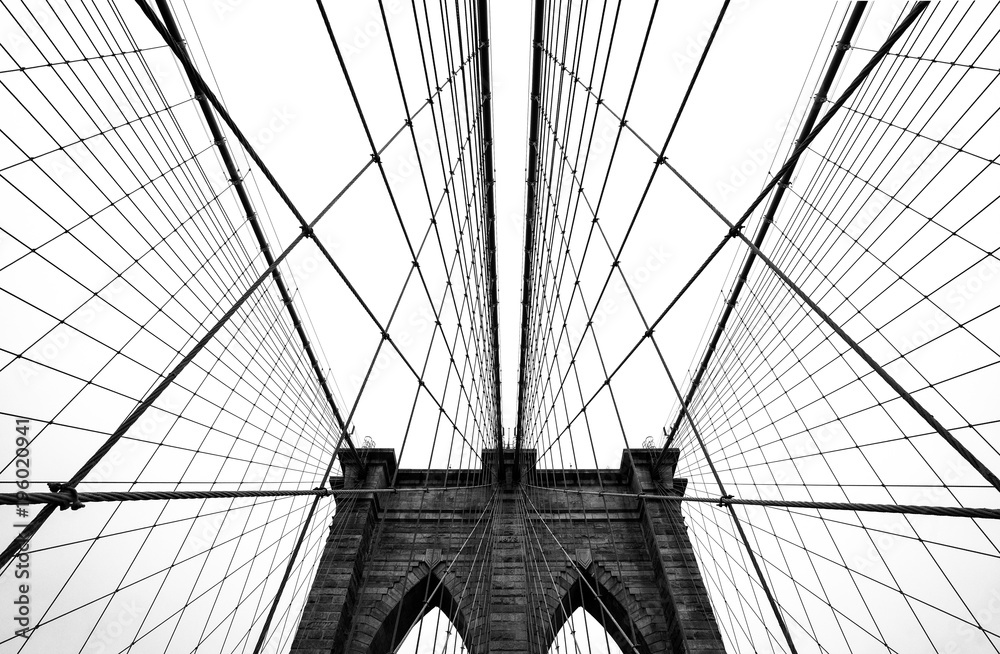 Naklejka premium Brooklyn bridge of New York City