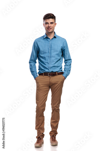 relaxed casual man with hands in pockets