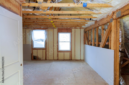 Φωτογραφία thermal and hidro insulation wall insulation construction new residential home
