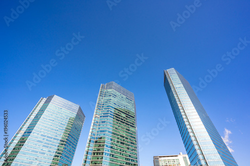 Canvas Print modern office building in shanghai china