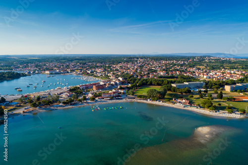 Aerial view from Medulin beach, Croatia