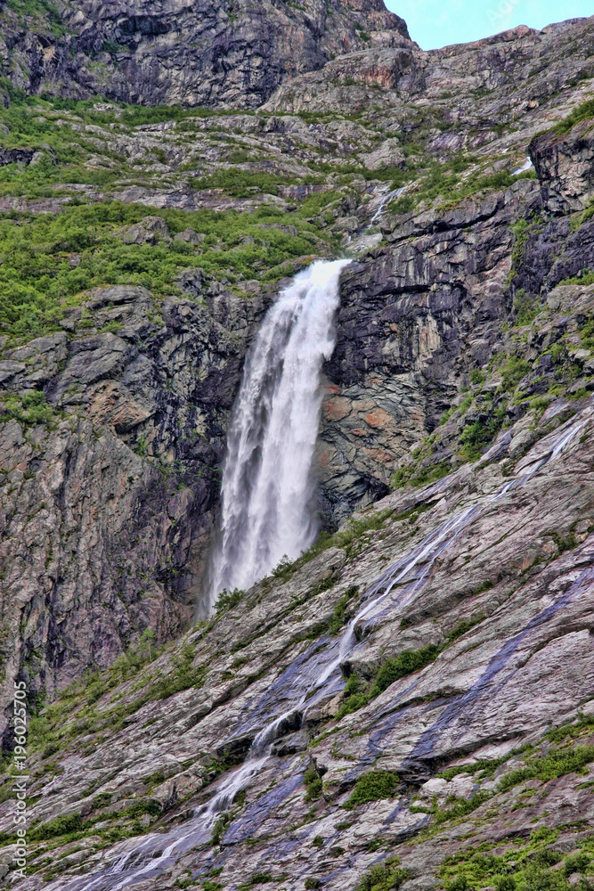 The beauty of Norwegian waterfalls
