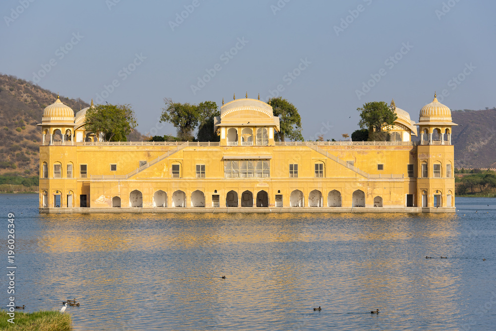 Palace Jal Mahal in the Evening, Jaipur Rajasthan India