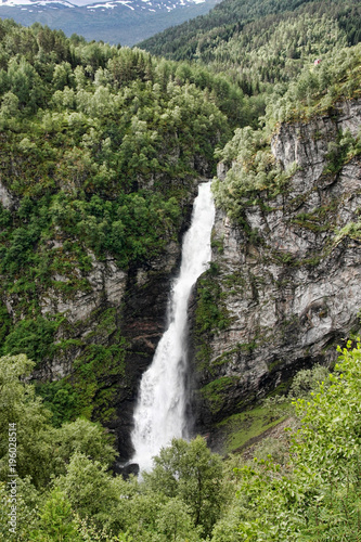 The beauty of Norwegian waterfalls